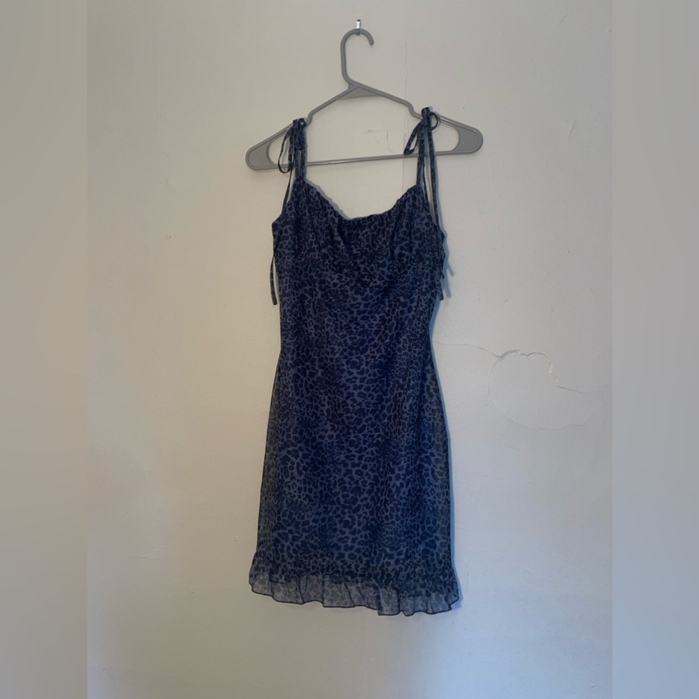 Blue Leapord Mini Dress!